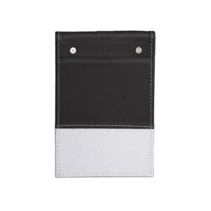 Bloco de Anotações em Couro Sintético e Porta Caneta